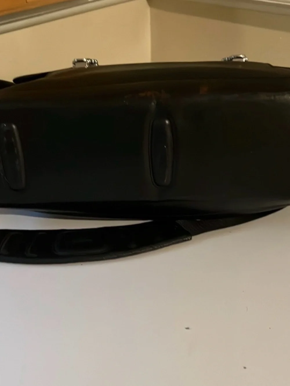 Tumi Black Leather Briefcase Messenger Bag AMAZING!! Bag